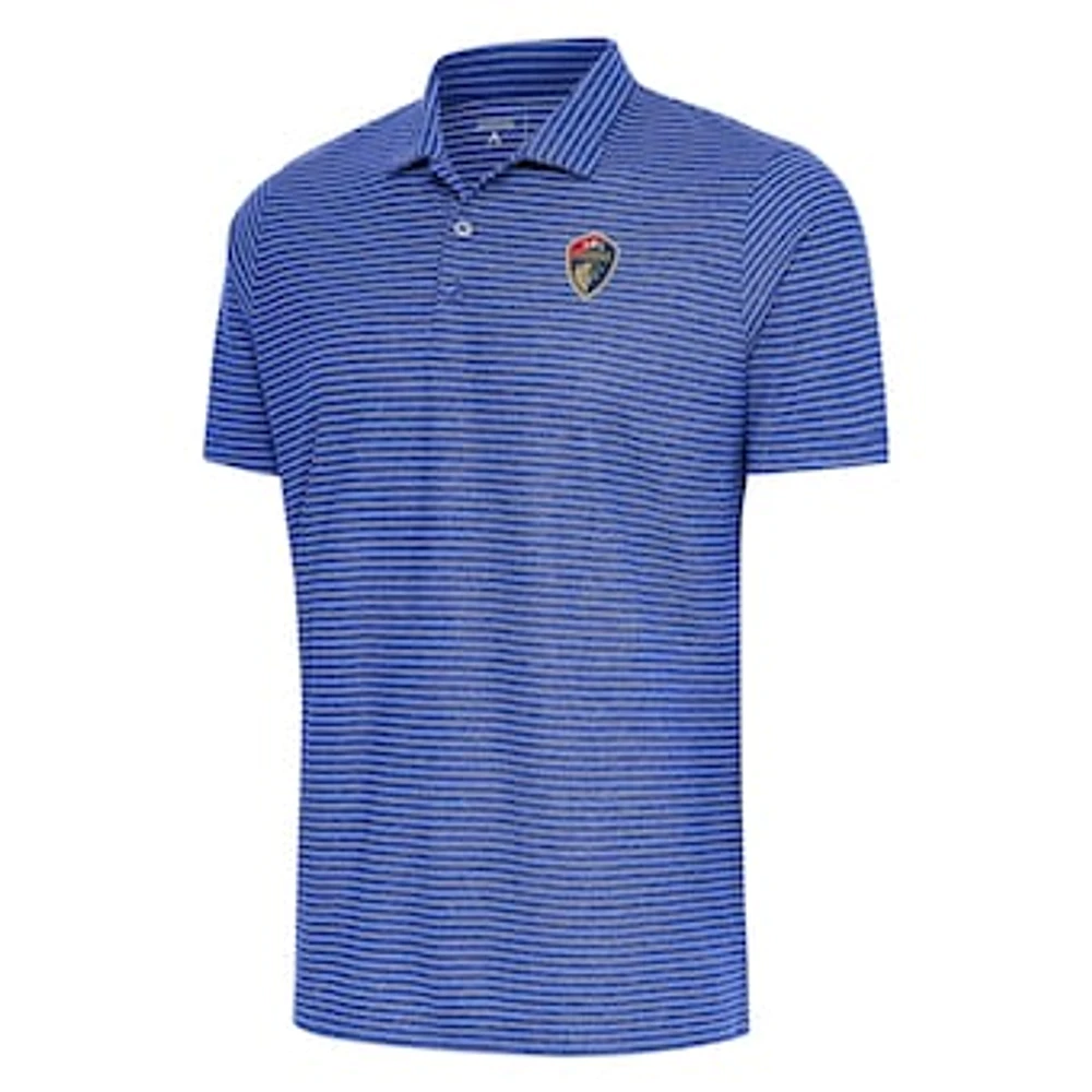 Men's Antigua Heather Royal North Carolina Courage Esteem Polo
