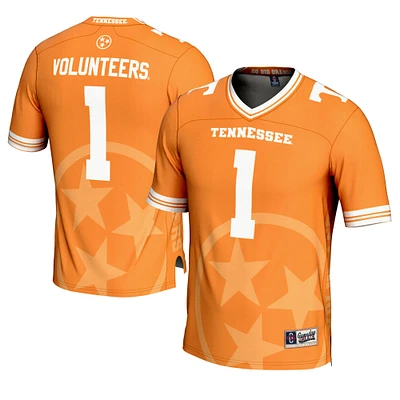 Men's GameDay Greats #1 Tennessee Orange Volunteers Icon Print Football Fashion Jersey