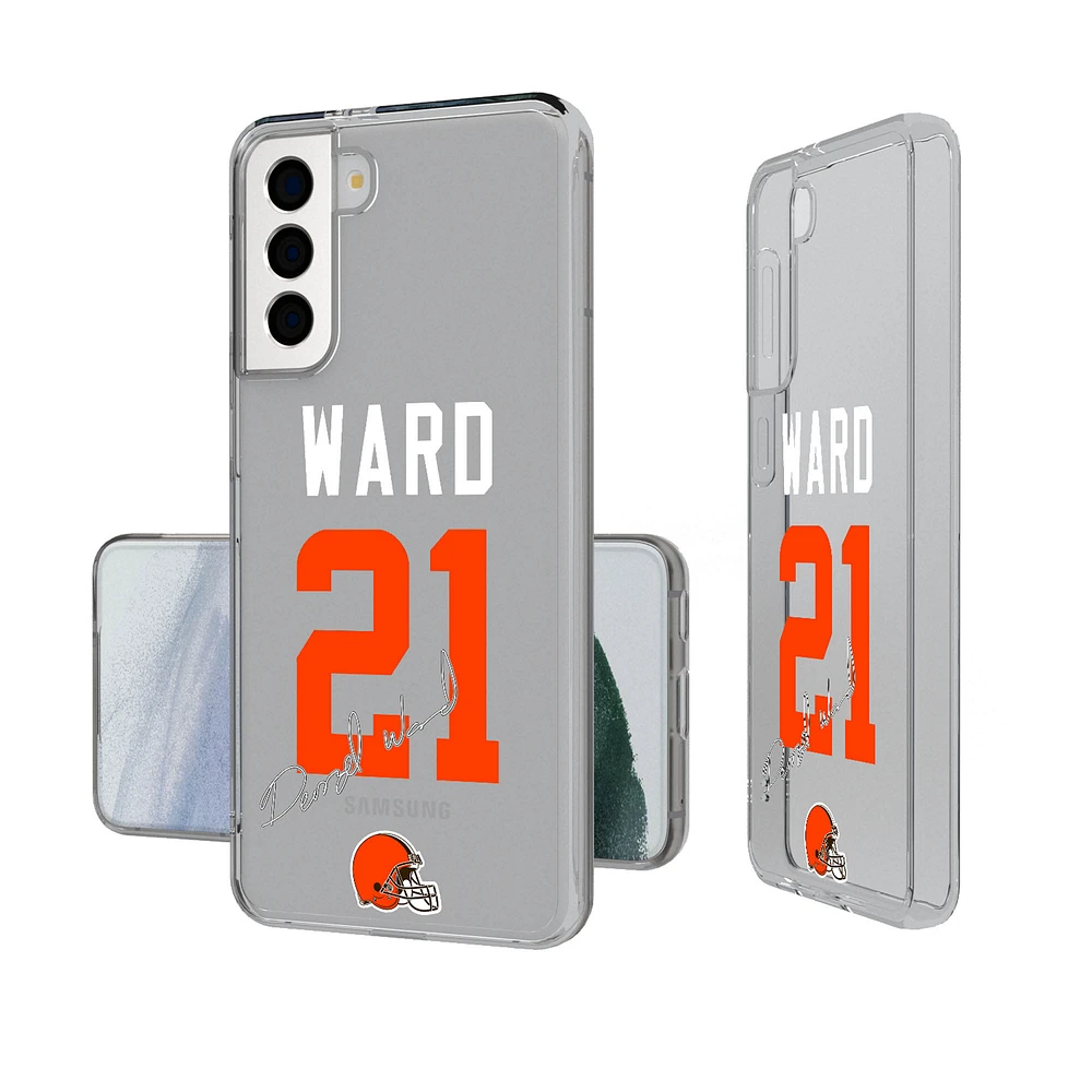 Keyscaper Denzel Ward Cleveland Browns Galaxy Clear Case