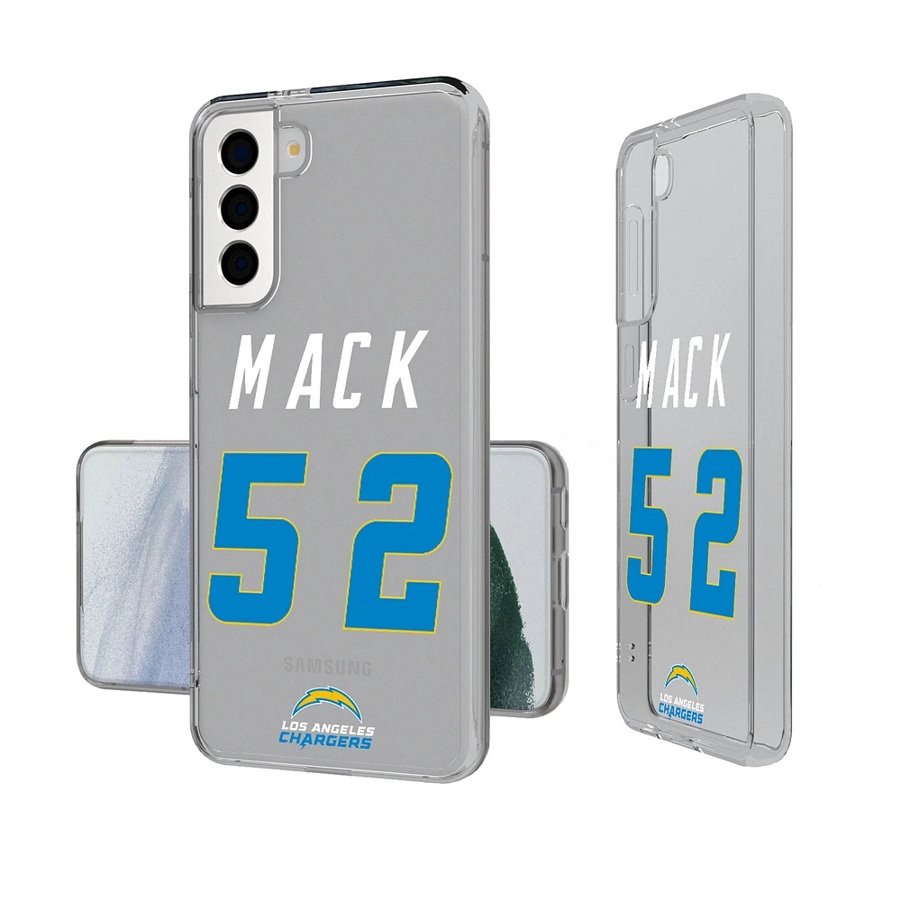 Keyscaper Khalil Mack Los Angeles Chargers Galaxy Clear Case