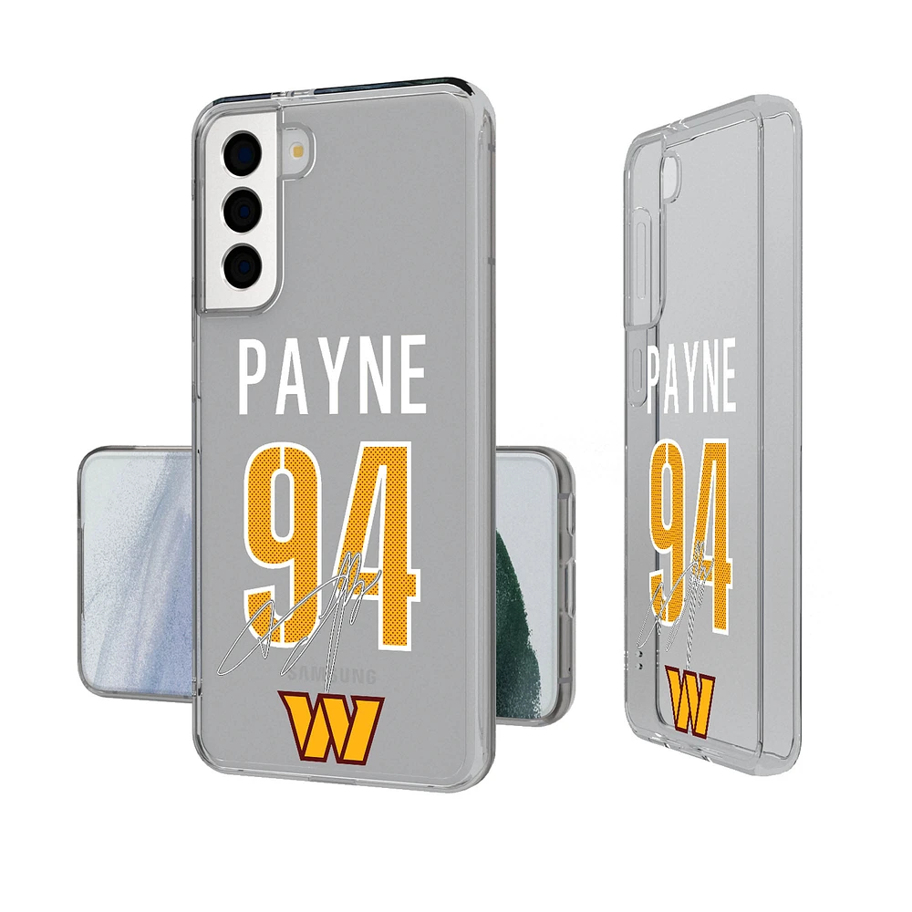 Keyscaper Daron Payne Washington Commanders Galaxy Clear Case