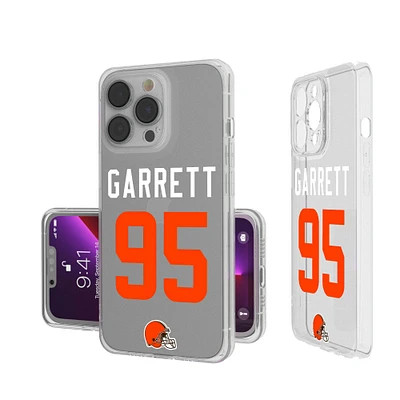 Keyscaper Myles Garrett Cleveland Browns iPhone Clear Case