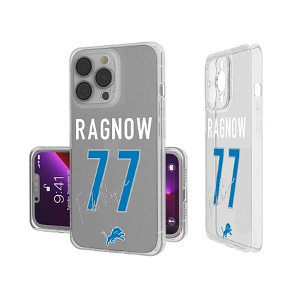 Keyscaper Frank Ragnow Detroit Lions iPhone Clear Case