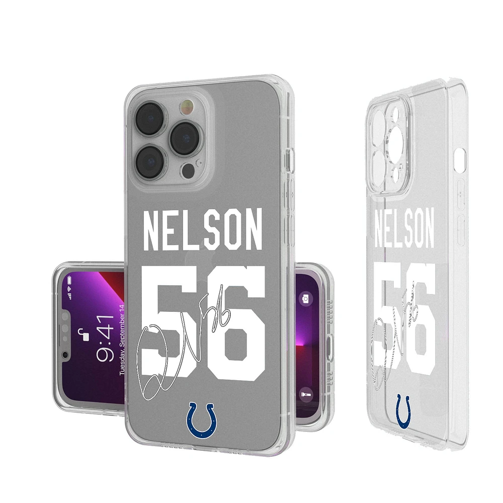 Keyscaper Quenton Nelson Indianapolis Colts iPhone Clear Case