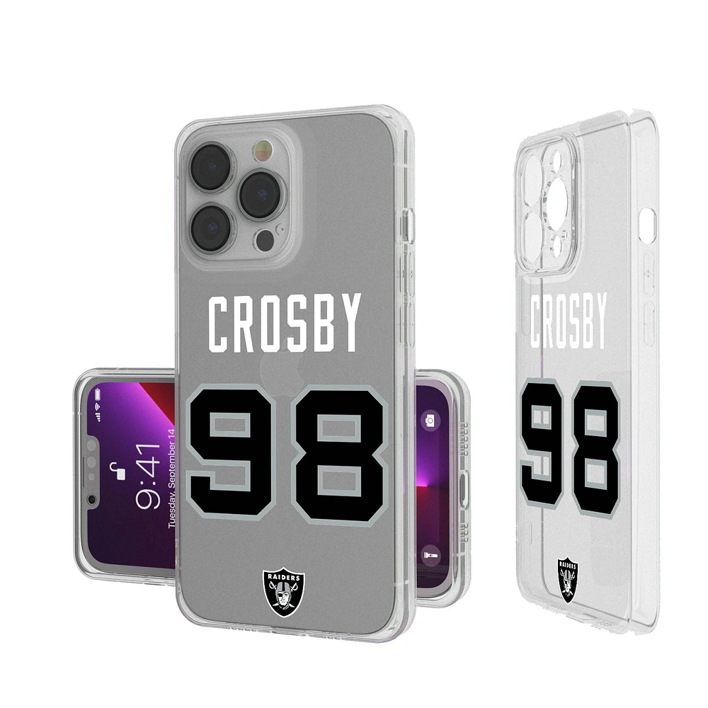Keyscaper Maxx Crosby Las Vegas Raiders iPhone Clear Case