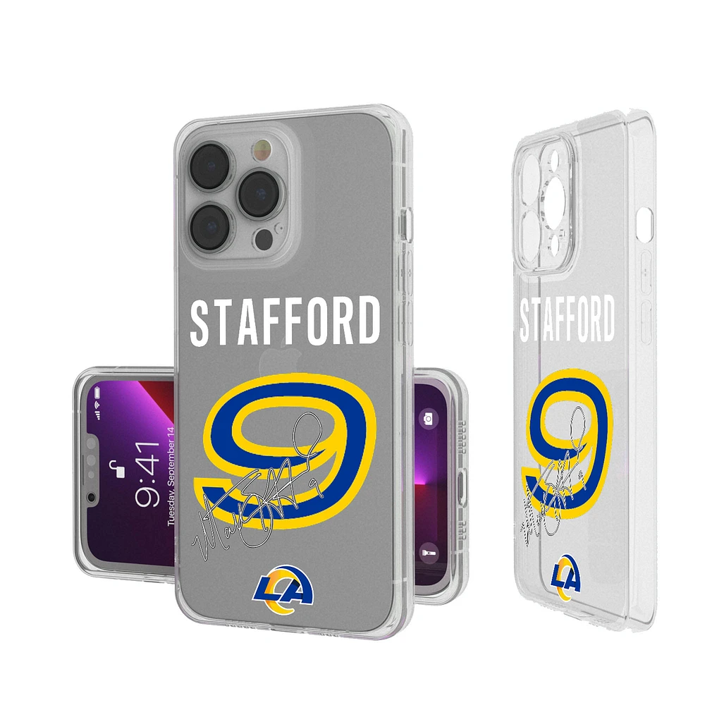 Keyscaper Matthew Stafford Los Angeles Rams iPhone Clear Case