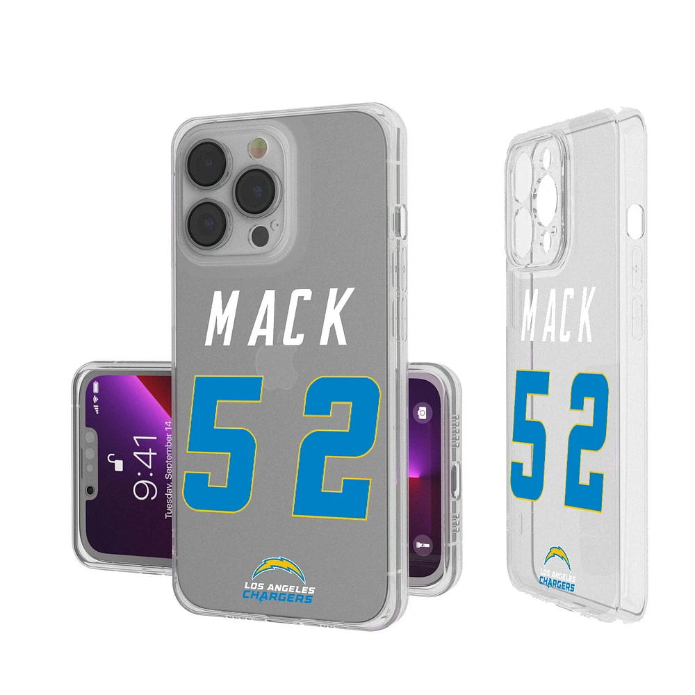 Keyscaper Khalil Mack Los Angeles Chargers iPhone Clear Case