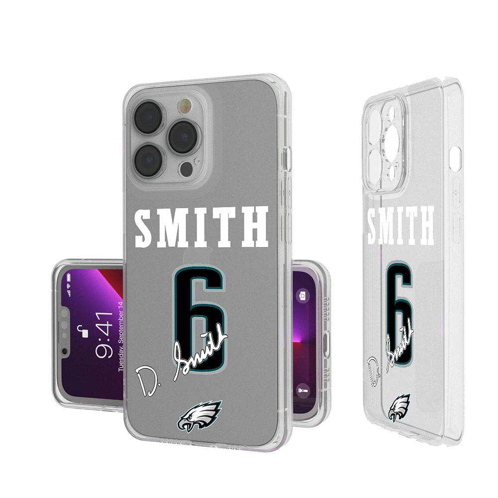 Keyscaper DeVonta Smith Philadelphia Eagles iPhone Clear Case