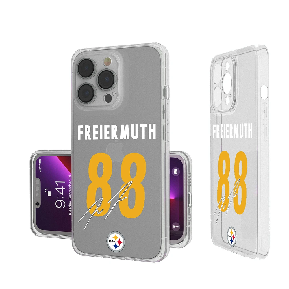 Keyscaper Pat Freiermuth Pittsburgh Steelers iPhone Clear Case