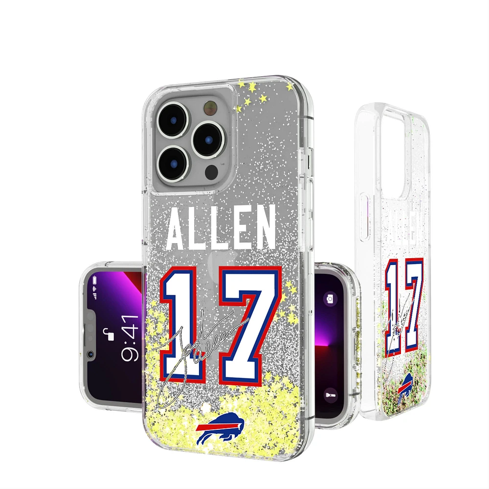 Keyscaper Josh Allen Buffalo Bills iPhone Glitter Phone Case