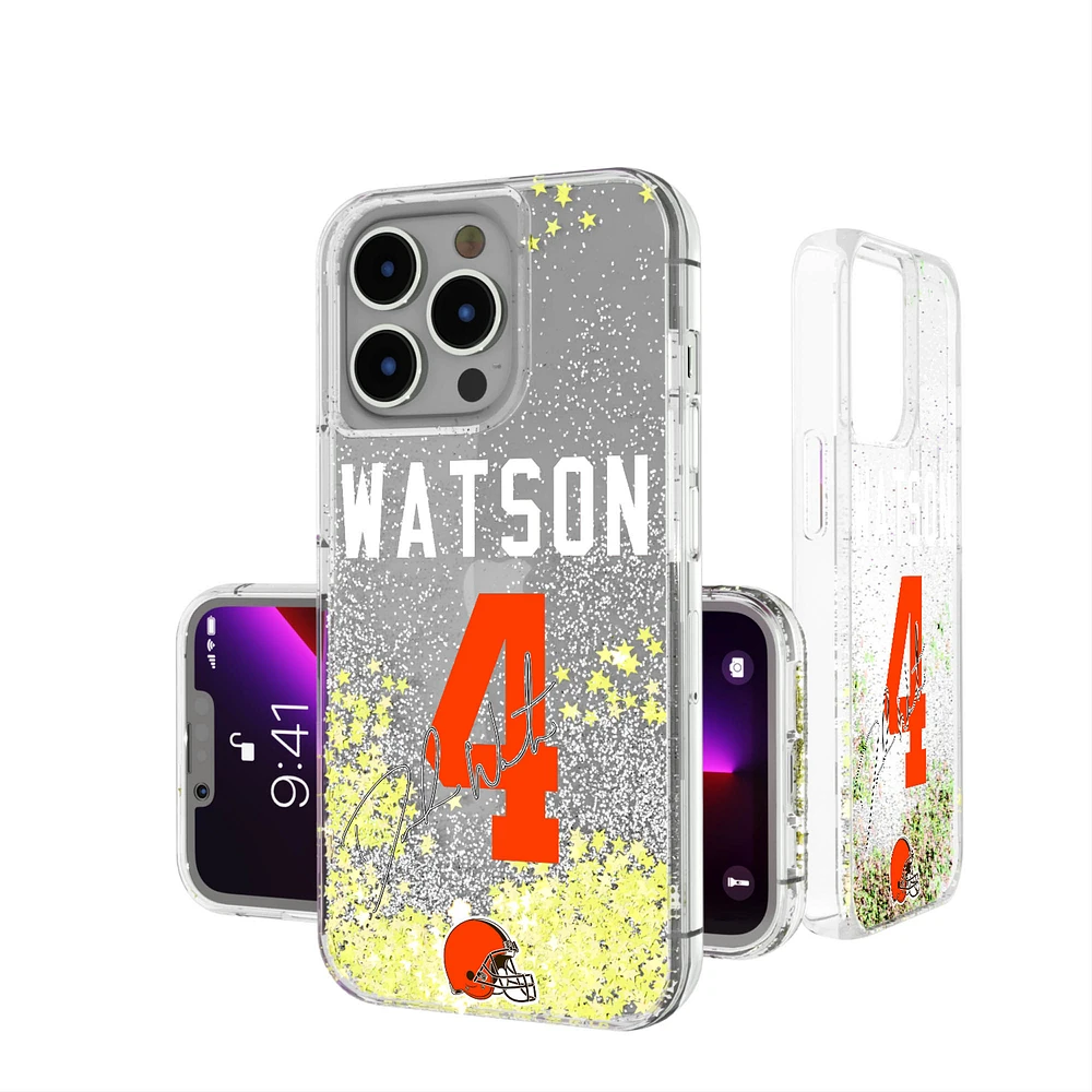 Keyscaper Deshaun Watson Cleveland Browns iPhone Glitter Phone Case
