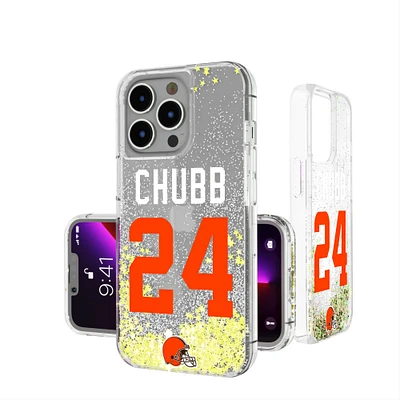 Keyscaper Nick Chubb Cleveland Browns iPhone Glitter Phone Case