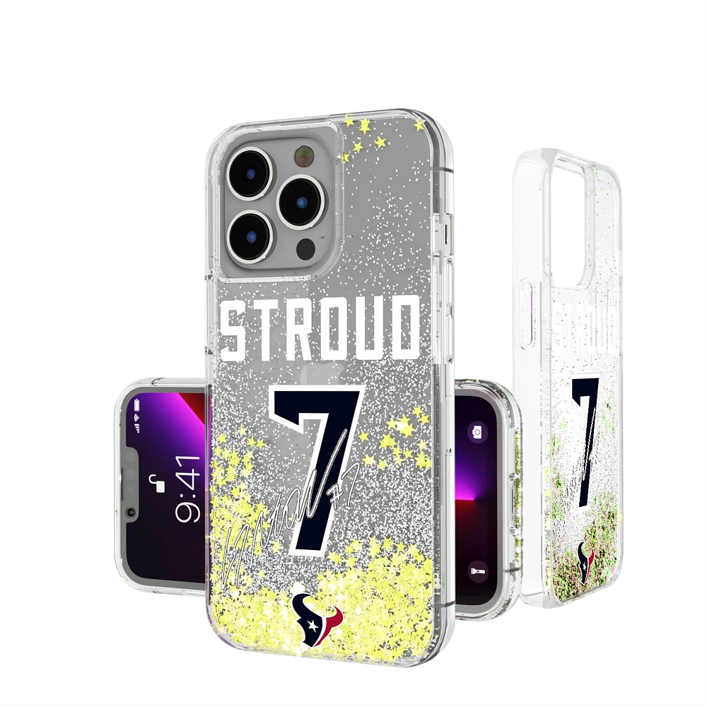 Keyscaper C.J. Stroud Houston Texans iPhone Glitter Phone Case