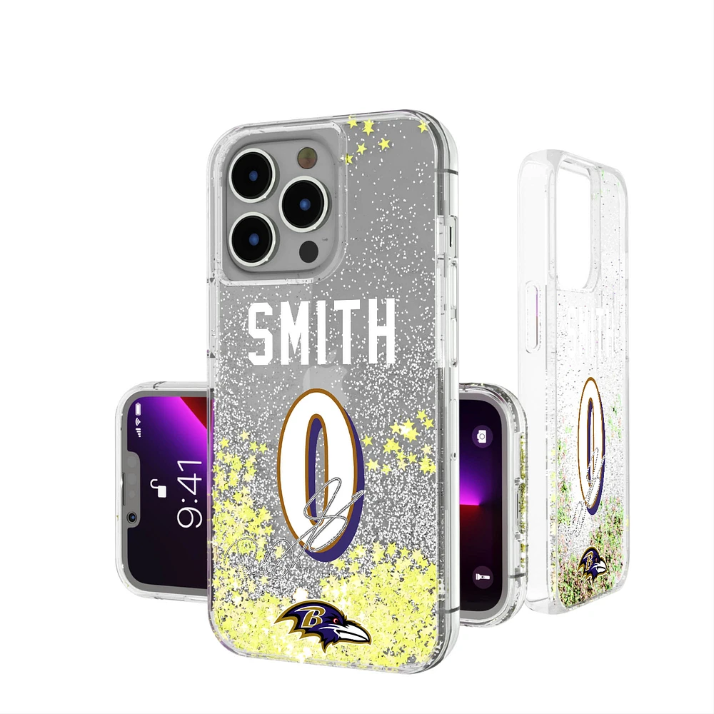 Keyscaper Roquan Smith Baltimore Ravens iPhone Glitter Phone Case