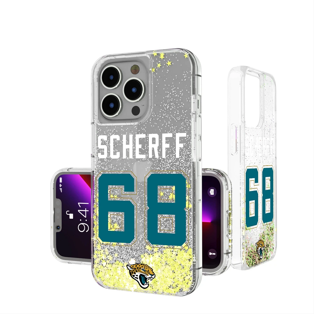 Keyscaper Brandon Scherff Jacksonville Jaguars iPhone Glitter Phone Case