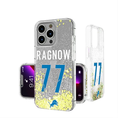 Keyscaper Frank Ragnow Detroit Lions iPhone Glitter Phone Case
