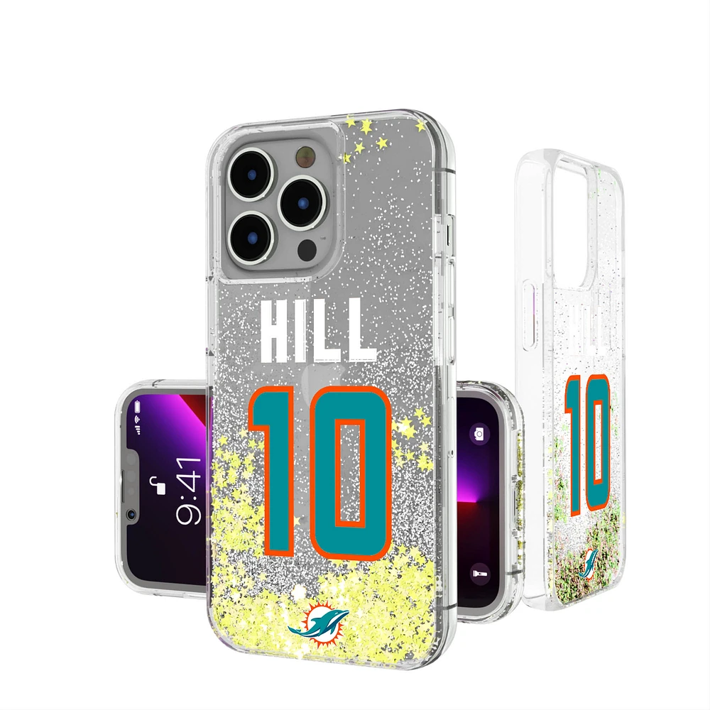 Keyscaper Tyreek Hill Miami Dolphins iPhone Glitter Phone Case