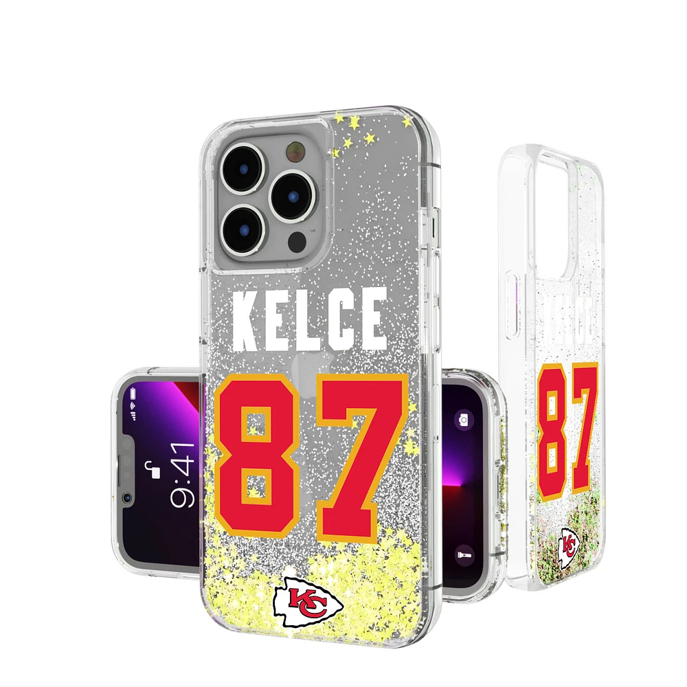 Keyscaper Travis Kelce Kansas City Chiefs iPhone Glitter Phone Case