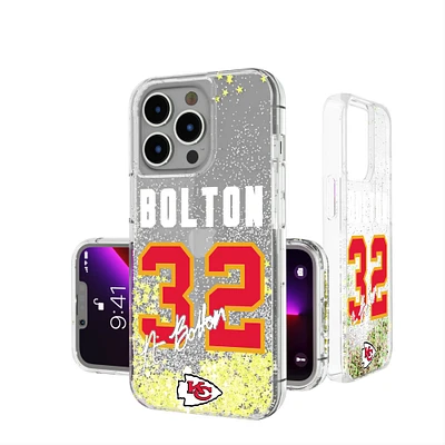 Keyscaper Nick Bolton Kansas City Chiefs iPhone Glitter Phone Case
