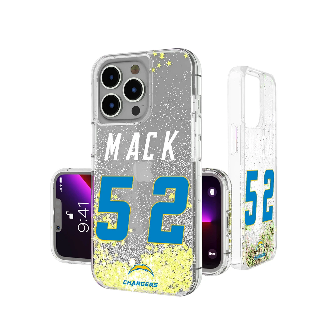 Keyscaper Khalil Mack Los Angeles Chargers iPhone Glitter Phone Case