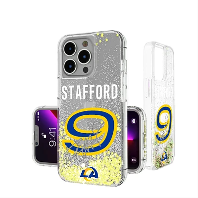 Keyscaper Matthew Stafford Los Angeles Rams iPhone Glitter Phone Case