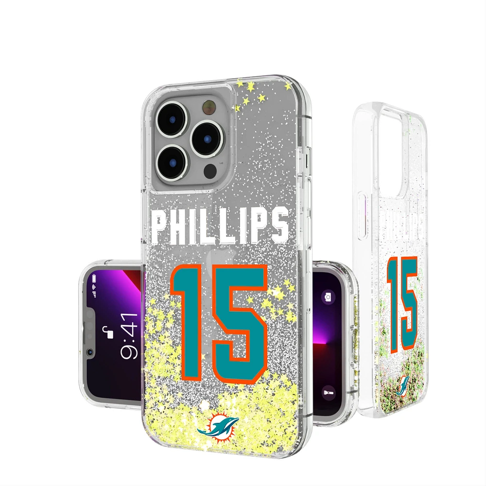 Keyscaper Jaelan Phillips Miami Dolphins iPhone Glitter Phone Case