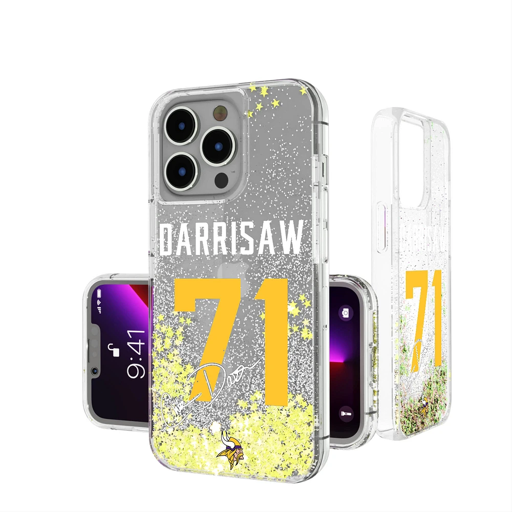 Keyscaper Christian Darrisaw Minnesota Vikings iPhone Glitter Phone Case