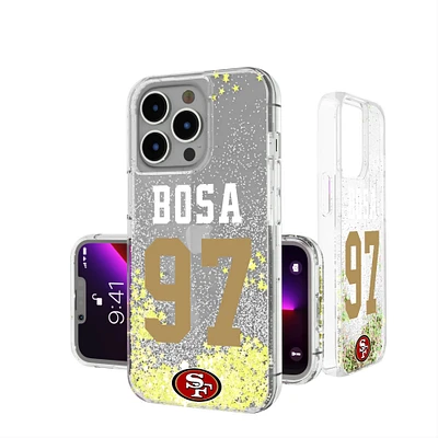 Keyscaper Nick Bosa San Francisco 49ers iPhone Glitter Phone Case