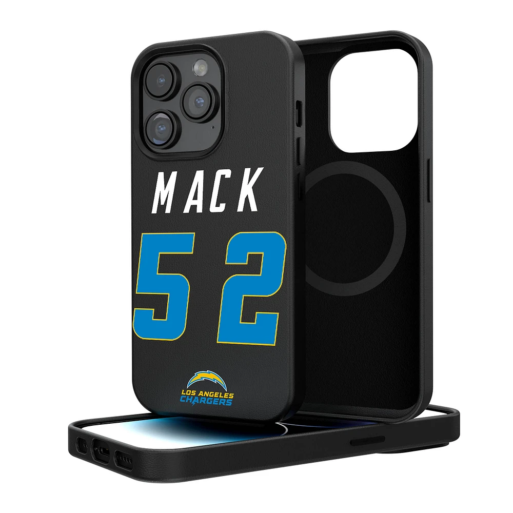 Keyscaper Khalil Mack Los Angeles Chargers iPhone Magnetic Bump Case