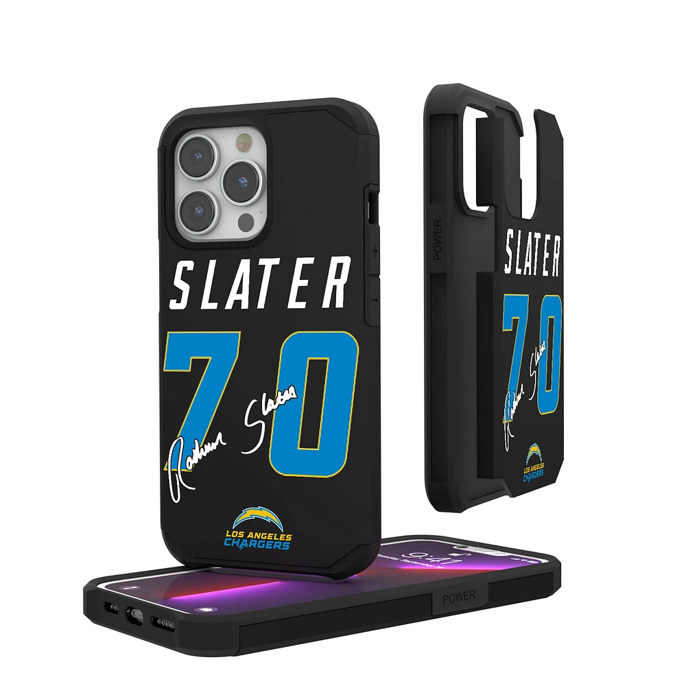 Keyscaper Rashawn Slater Los Angeles Chargers iPhone Rugged Case