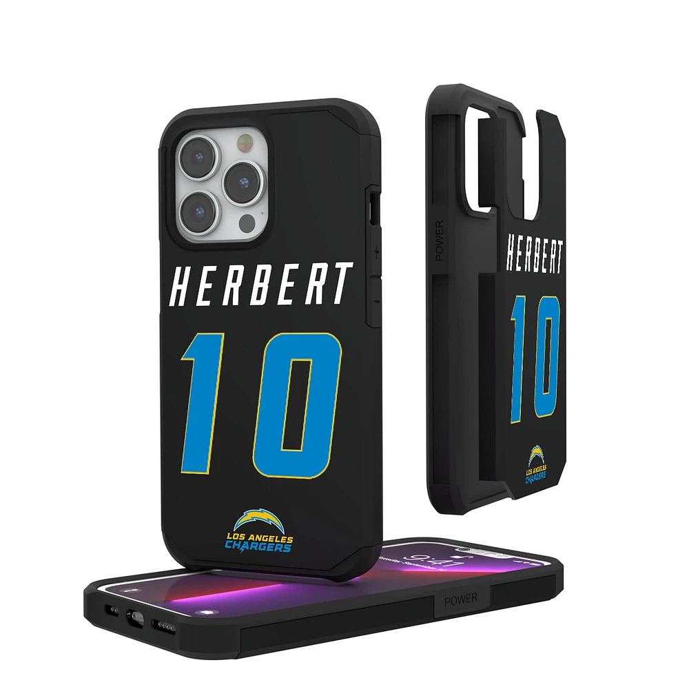 Keyscaper Justin Herbert Los Angeles Chargers iPhone Rugged Case