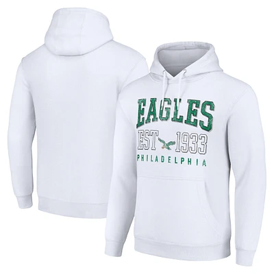 Unisex Starter Philadelphia Eagles Throwback Logo Pullover Hoodie