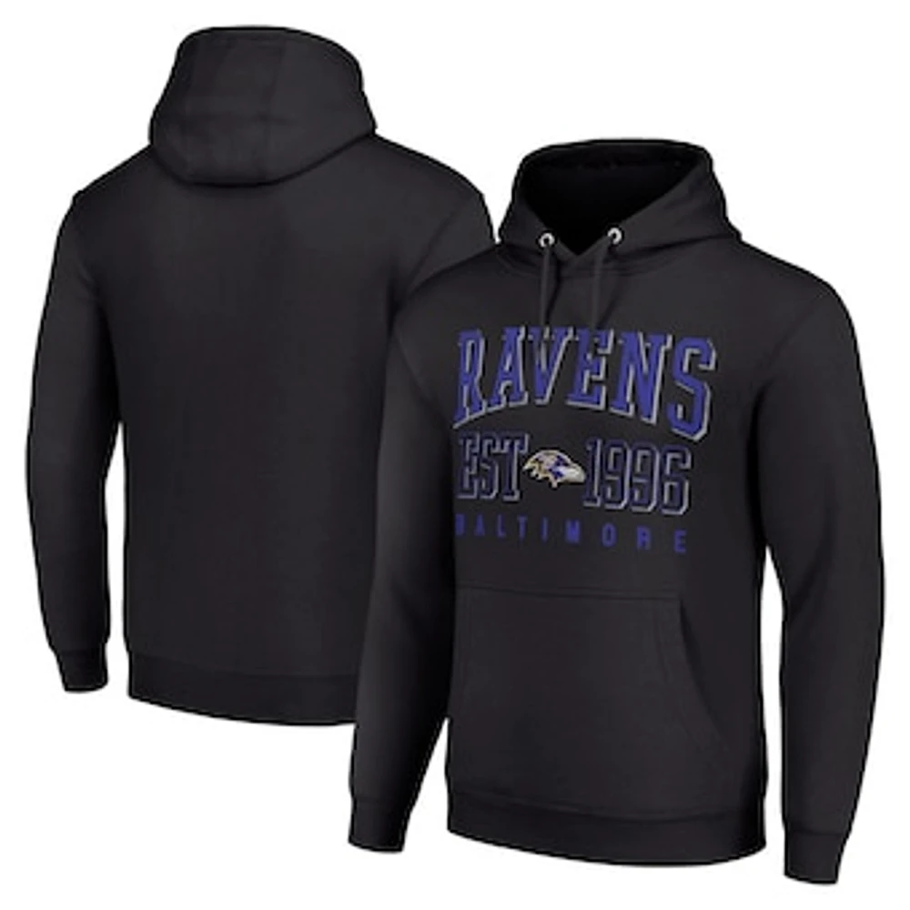 Unisex Starter Baltimore Ravens Throwback Logo Pullover Hoodie
