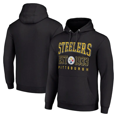 Unisex Starter Pittsburgh Steelers Throwback Logo Pullover Hoodie