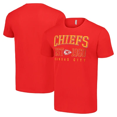 Men's Starter Red Kansas City Chiefs Throwback Logo T-Shirt