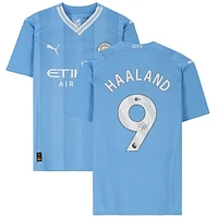 Erling Haaland Manchester City Autographed 2023-24 Light Blue Puma Jersey