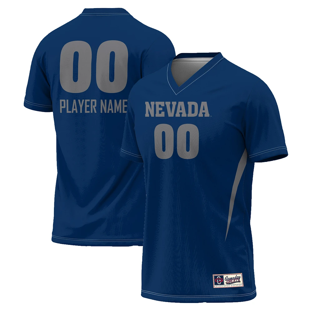 Youth GameDay Greats Navy Nevada Wolf Pack NIL Pick-A-Player Lightweight Women's Soccer Jersey