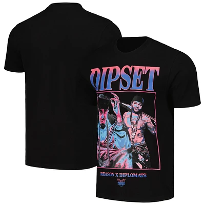 Unisex Reason Black The Diplomats Box T-Shirt