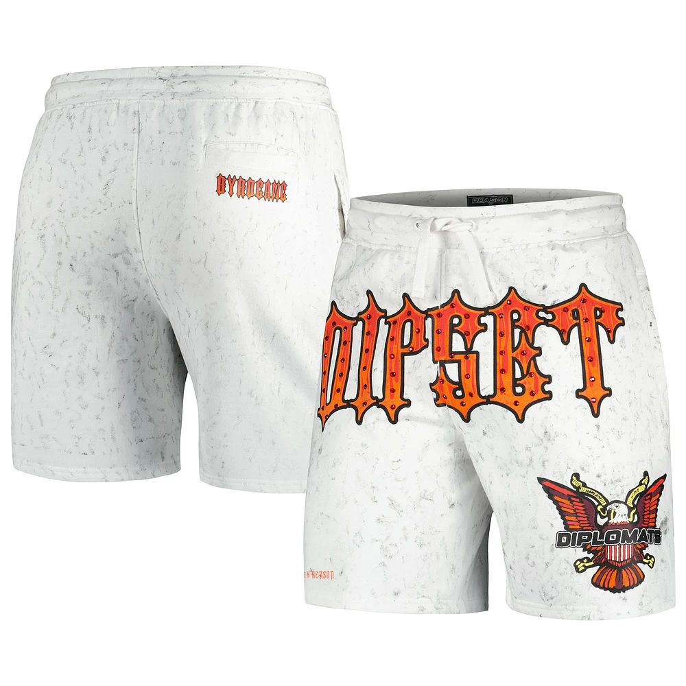 Unisex Reason White The Diplomats Dipset Seal Shorts