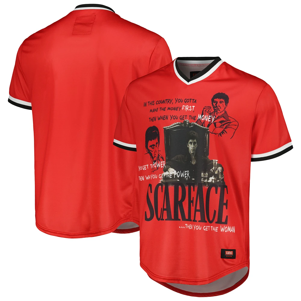 Unisex Reason Red Scarface Baseball Jersey