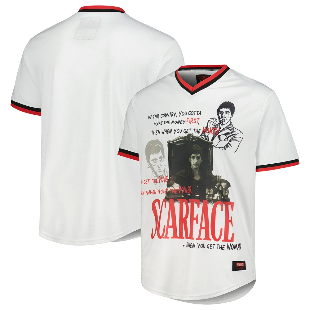 Unisex Reason White Scarface Baseball Jersey