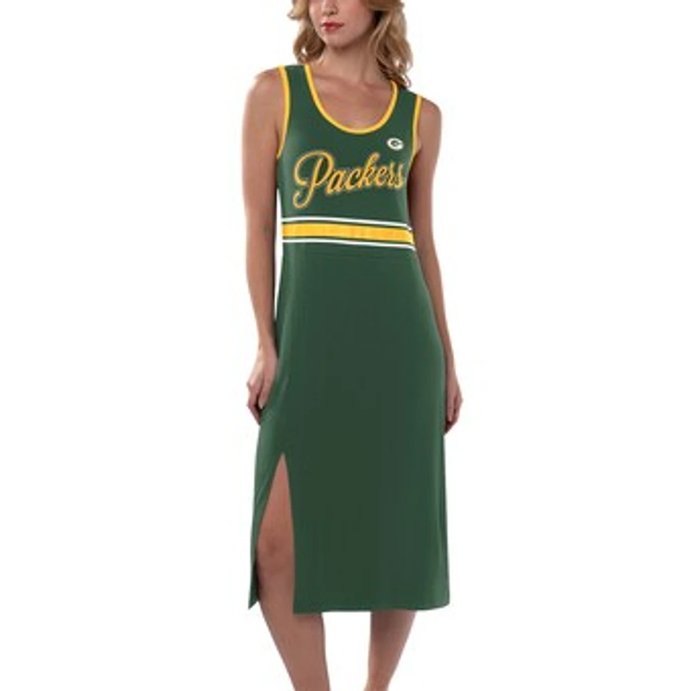 Women's G-III 4Her by Carl Banks Green Green Bay Packers Main Field Maxi Dress
