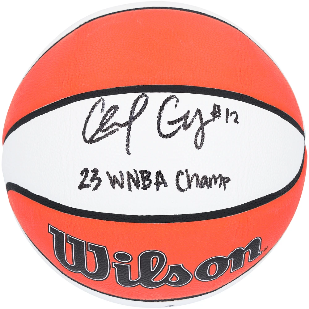 Chelsea Gray Las Vegas Aces Autographed Wilson WNBA Authentic Series Indoor/Outdoor Basketball with "23 WNBA Champ" Inscription