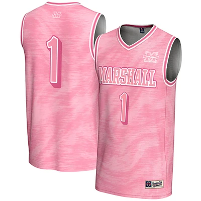 Youth GameDay Greats #1 Pink Marshall Thundering Herd Lightweight Basketball Fashion Jersey