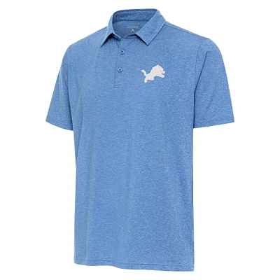 Men's Antigua Blue Detroit Lions Par 3 Polo