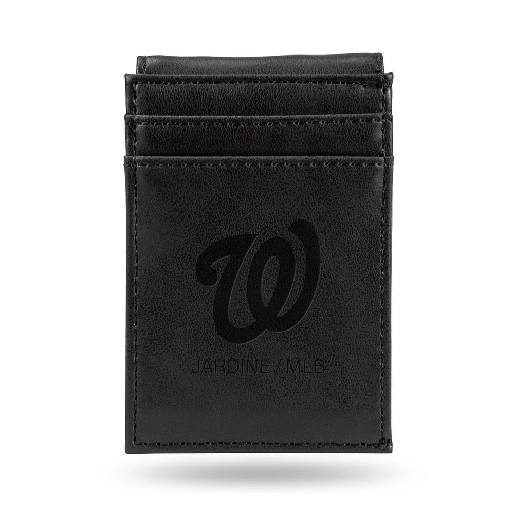 Black Washington Nationals Front Pocket Wallet