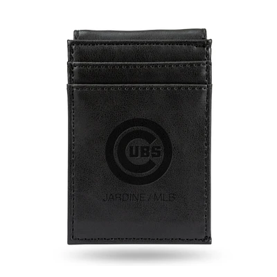 Black Chicago Cubs Front Pocket Wallet