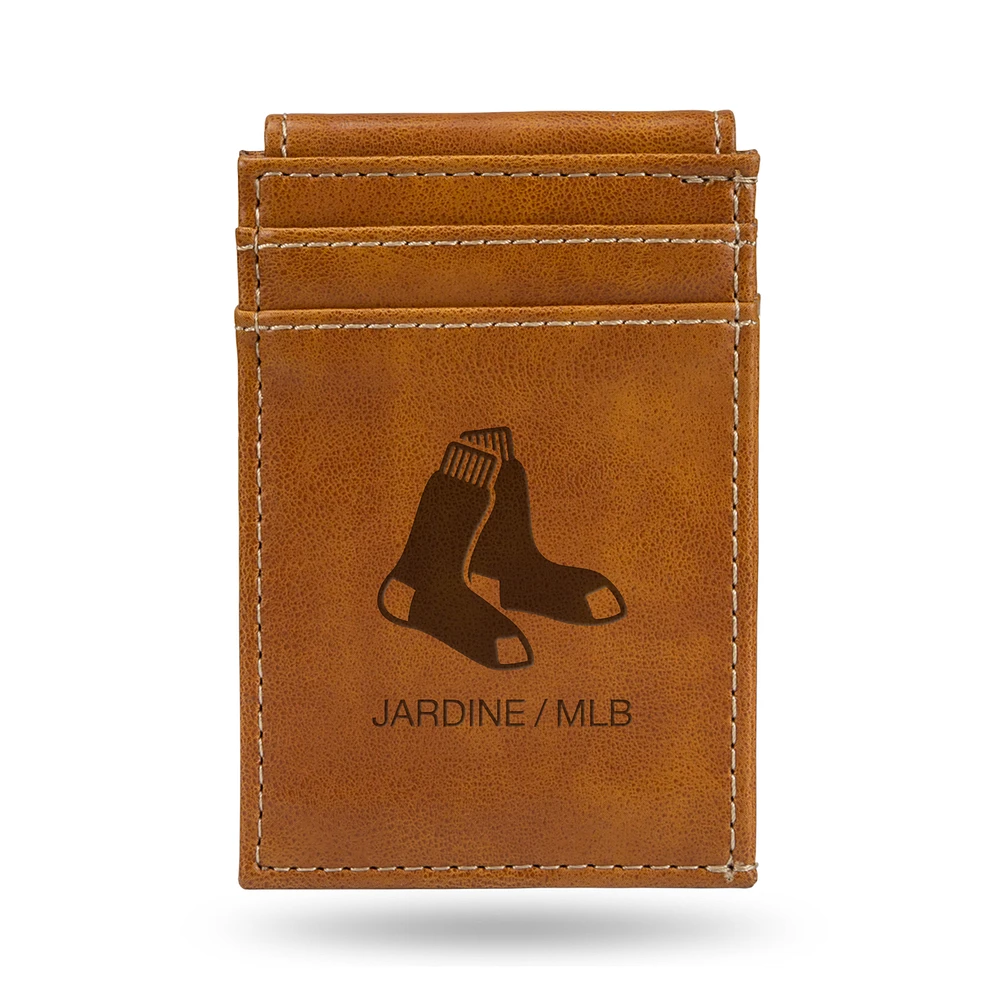 Brown Boston Red Sox Front Pocket Wallet