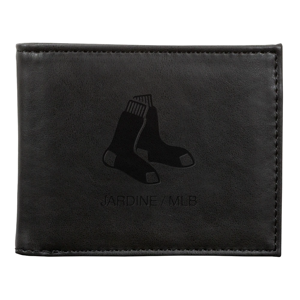 Boston Red Sox Laser-Engraved Billfold Wallet