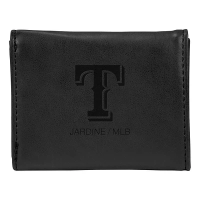 Texas Rangers Laser-Engraved Trifold Wallet